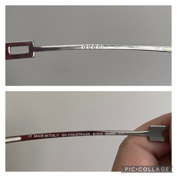 Vintage 90s/Y2K Gucci Rimless Wrap Around Sunglasses w/ Gradient Lens 🇮🇹 - Picture 8 of 11